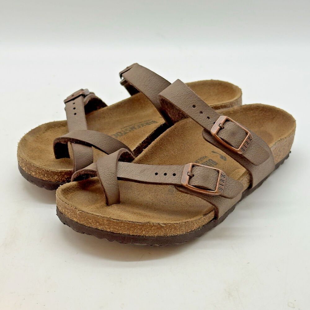 Birkenstock Mayari Birko-Flor® Sandal EU 30 Child"s 12 Brown Coastal Buckle Shoe